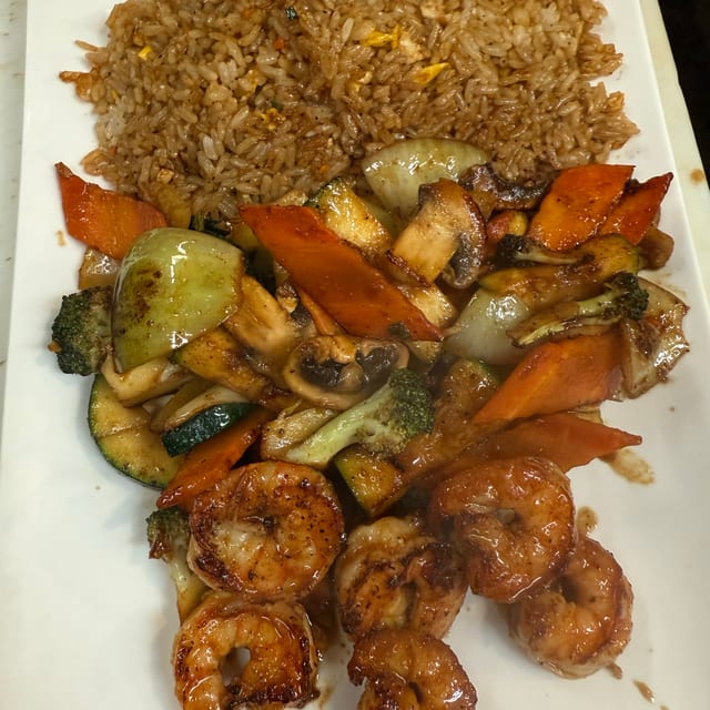 L# Shrimp Hibachi Lunch.