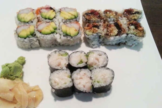 L# Pick Three Sushi Lunch.