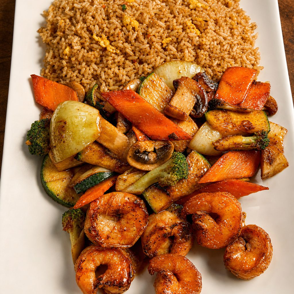 L# Shrimp Hibachi Lunch.
