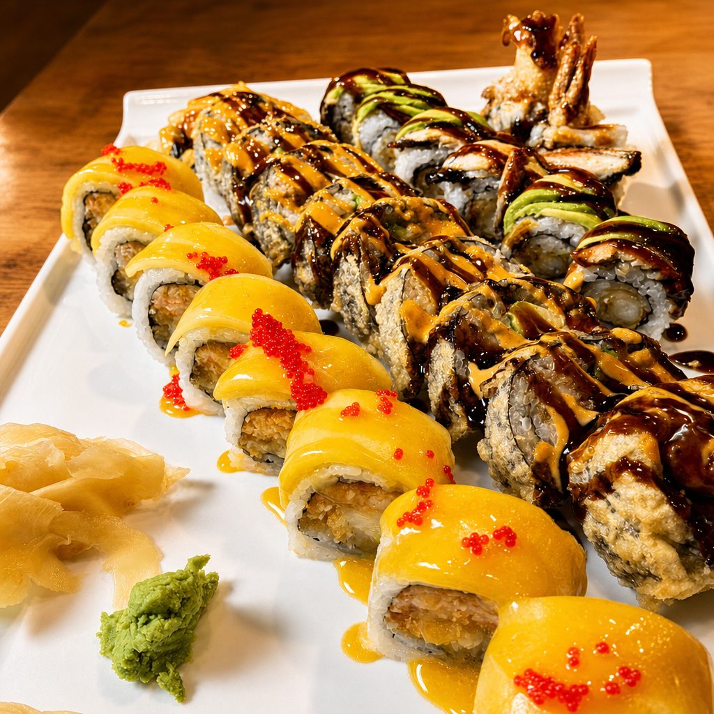 Three special maki roll combo.