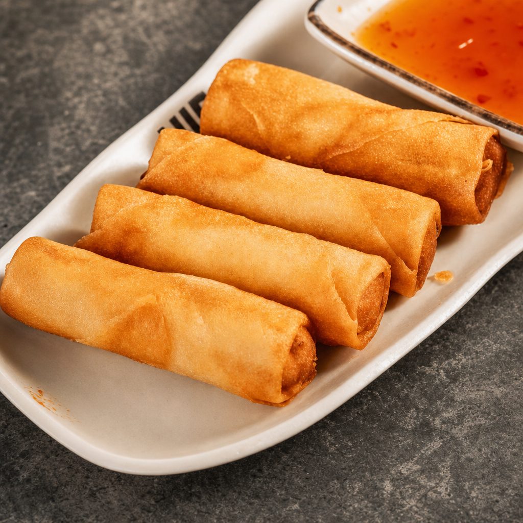 4 Pieces Vegetable Spring Roll.