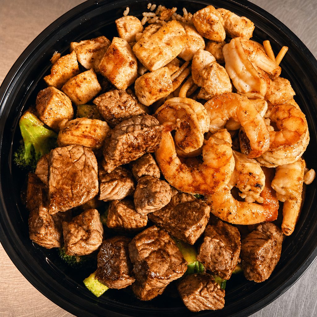 Triple Delight Hibachi Specialty.
