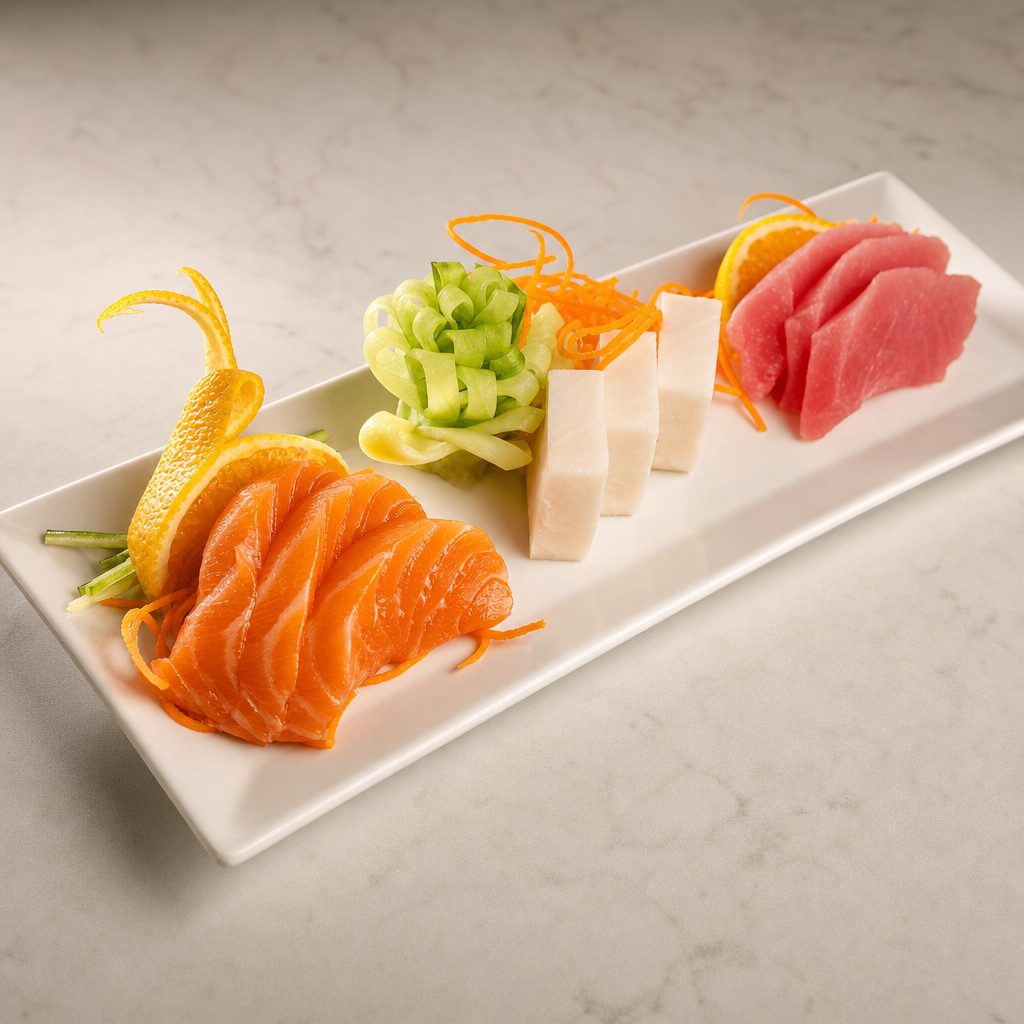 Salmon Sashimi.